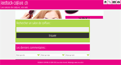 Desktop Screenshot of feedback-coiffure.ch