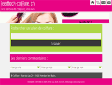Tablet Screenshot of feedback-coiffure.ch